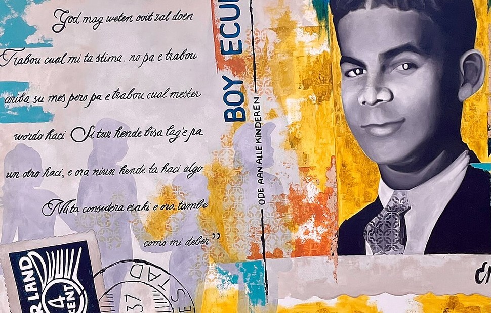 Boy Ecury Mural Postcard Cropped